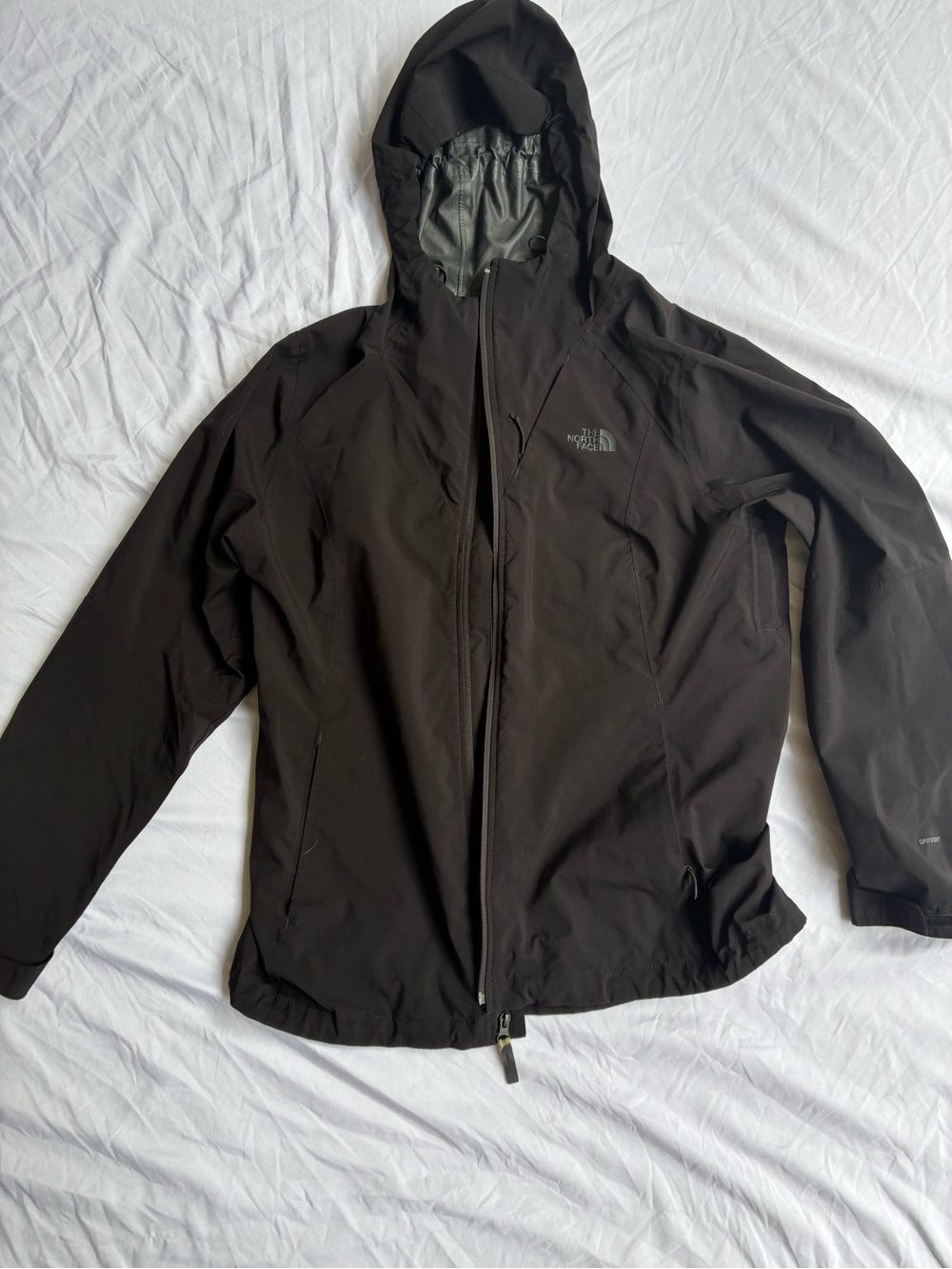 The North Face Black Hooded Rain Shell